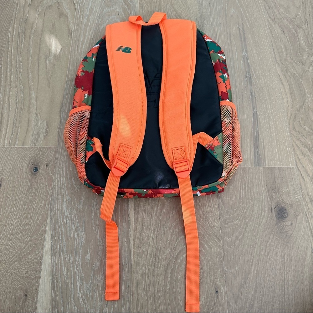 New Balance X Cross Country Backpack Outdoors Hiking Travel Orange Camo NBXC - Picture 10 of 14